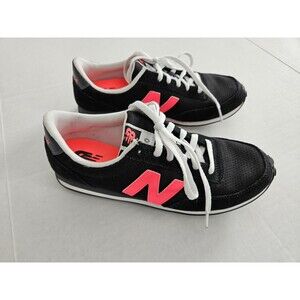 New Balance Women's 7 410 WL410WBA Black And Pink Casual Running Sneaker nwot